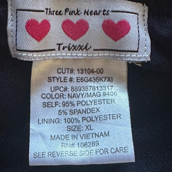 Trixxi Maxi Tube Top Dress Womens Black Multicolor Aztec Striped Sz XL - Picture 10 of 10